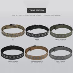 Tactical Belt Ferro Style Bison Battle Belt Ranger Green for Hunting Airsoft MOLLE Belts with Quick Release Buckle Lightweight