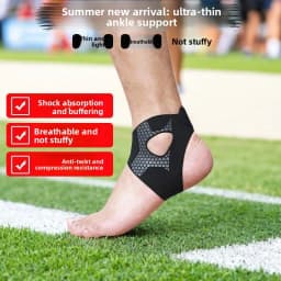 Breathable Ankle Support Strap, Lightweight Heel Wrap for Basketball Soccer, Anti-Twist Foot Joint Protection for Sports