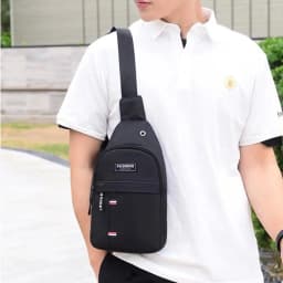Men's Waterproof Large Capacity Fanny Pack Adjustable Strap Casual Crossbody Waist Bag For Outdoor Travel Running Hiking Cycling