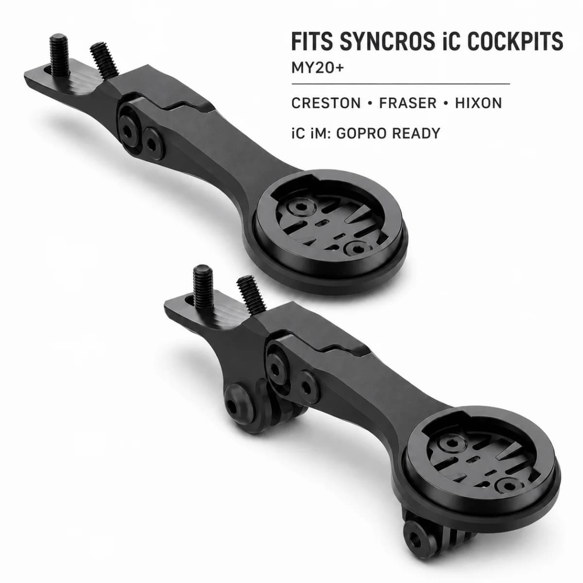 Aluminum Alloy Computer Mount for Syncros Fraser or Creston IC Cockpits GoPro/Garmin/Bryton/Wahoo Mount