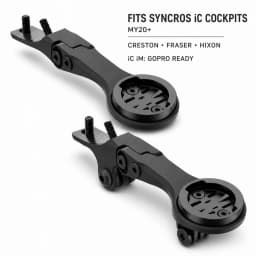 Aluminum Alloy Computer Mount for Syncros Fraser or Creston IC Cockpits GoPro/Garmin/Bryton/Wahoo Mount