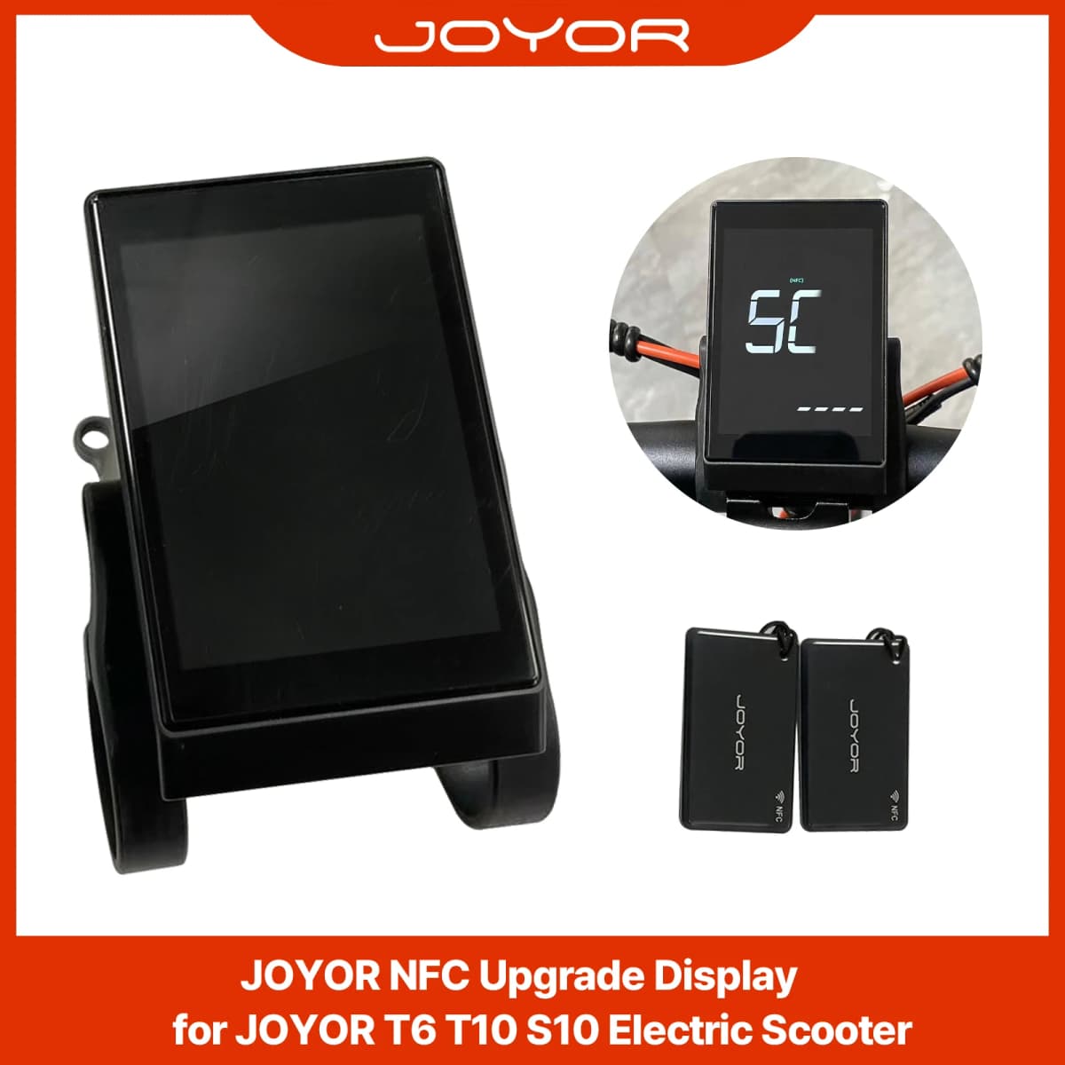 JOYOR NFC Upgrade Display Dashboard for T6 T10 S10 C10 Electric Scooter Parts Original Keyless Start Screen Replacement