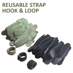 20Pcs 12cm Tactical Fastening Binding Strap Hook & Loop Reusable Strap Molle Nylon Straps for Outdoor Bag Clothes Shoes Backpack