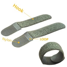 20Pcs 12cm Tactical Fastening Binding Strap Hook & Loop Reusable Strap Molle Nylon Straps for Outdoor Bag Clothes Shoes Backpack