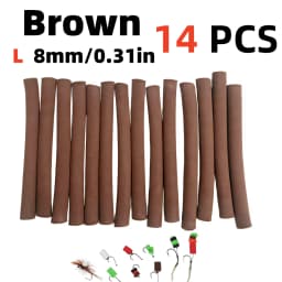 14pcs Buoyancy Fishing Foam Stick Carp Fishing Pop Up Zig Rig Foam Sticks Fly Tying Material for Parachute Dry Fly