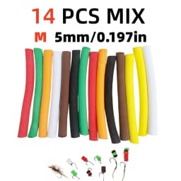 14pcs Buoyancy Fishing Foam Stick Carp Fishing Pop Up Zig Rig Foam Sticks Fly Tying Material for Parachute Dry Fly