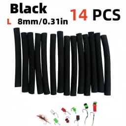 14pcs Buoyancy Fishing Foam Stick Carp Fishing Pop Up Zig Rig Foam Sticks Fly Tying Material for Parachute Dry Fly
