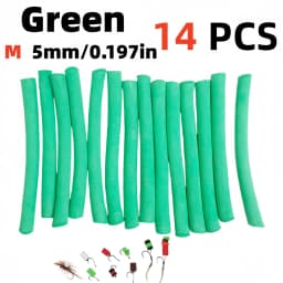 14pcs Buoyancy Fishing Foam Stick Carp Fishing Pop Up Zig Rig Foam Sticks Fly Tying Material for Parachute Dry Fly