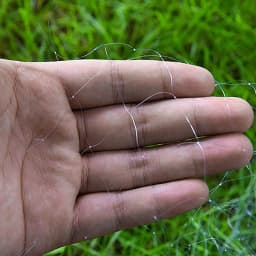 YUMEILI 5pcs Fish Binding Net, Hook Free Adhesive Net, New Fishing Method, Transparent White Mesh Small Fishing Net