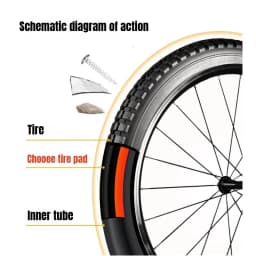 2pcs Mountain Road Bike Tire Liner Anti Puncture Tape for 26 27.5 29 Inch 700C Inner Tube Protection Against Sharp Objects