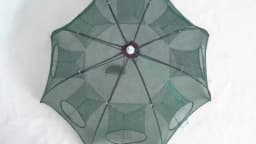 24/20/16/12/10/8/6/4 Holes Portable Fishing Net Shrimp Cage Nylon Foldable Fish Trap Folding Outdoor Automatic Collapsible