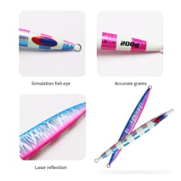 ZYZHE Sea Fishing JiG Lure 80-300G Pencil Bait Big Gram Heavy Striped Artificial Hard Bait Deep Sea Boat Fishing Fakebait Tackle