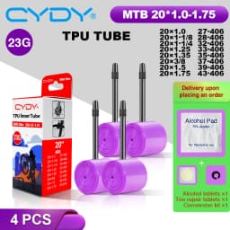 23g CYDY TPU Bike Inner Tube Camera 20' 406 20x1.0 1-1/8 1-1/4 1.25 1.35 1-3/8 1.5 1.75 Pneu Valve 45/65mm BMX Bicycle Tire Tyre