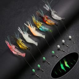 3pcs/7pcs Shrimp Lures Fishing Lures Artificial Fishing Bait Isca Artificial Ascesorios Pesca