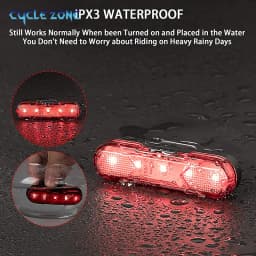 Bicycle Tail Light Bike Rear Light USB Rechargeable Waterproof Night Riding Safety Warning Taillight MTB Cycling Accessories 
