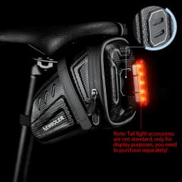 2025 NEW Waterproof Bicycle Saddle Bag MTB Road Bike Saddlebags Reflective Striped Bicycle Tool Holder Bag MTB Accessories