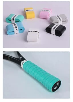 4/12pcs HEAD Tennis Racket Overgrip Sweat Band Absorption Grip PU Badminton Racket Handle Grip Tennis Griptape Padel Racket Grip