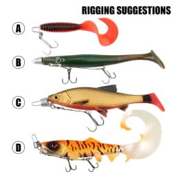 Rosewood Soft Bait Centering Pin Fishing Lure Spring Fixed Lock Multi-Depth Shallow Screw Needle Shad Tools Stainless Steel