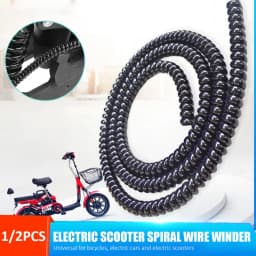 Bicycle Brake Cables Protection Sleeve Black Glossy Bicycle Wiring Harness Protective Sleeves Electric Vehicle Cable Wraps