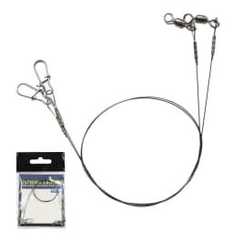 Fishing Line 30cm 35cm 14/18KG Titanium Anti Bite Leader Line With Swivel Duo-Lock Snap For Predatory Fish Lines Parts