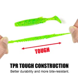 Rosewood TPR Floating Shad Bait 6cm 7.5cm Paddle T Tail Soft Fishing Lure Swimbait Artificial Rubber Fish Bass Trout Pike Perch