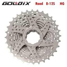 GOLDIX Road Bike 8 9 10 11 12Speed 11-25T/28T/32T/34T/36T Bicycle Cassette Freewheel for SHIMAN* HG Bicycle Accessories