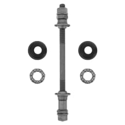 Rear Axle 180mm Grey High Strength Titanium Alloy Bearing Hub Center Shaft For Bike Durable Wheel Hub Kit Thread