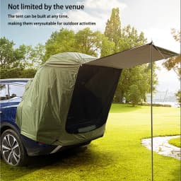 Outdoor Car Rear Tent Camping Picnic Car Rear Tent with Canopy Car Rear Extension Tent Sunshine-Proof Rain-Proof Car Rear Tent