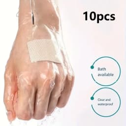 10/25/50/100pcs Waterproof Transparent Stickers - Disposable & Square Shaped