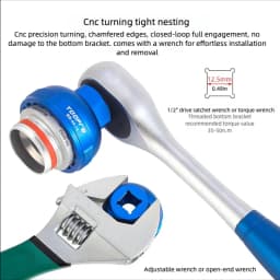 TOOPRE Bicycle Bottom Bracket Sleeve Tool Road Mountain Bike Integrated Threaded Bottom Bracket Removal Installation Tools