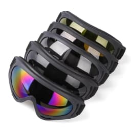 DIZETION 1Pc Winter Windproof Skiing Glasses Goggles Outdoor Sports Eyewear Glasses Ski Dustproof Lens Frame Sunglasses