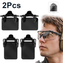 2Pcs Shooting Glasses Blinders Standard Shooting Eye Patches 180° Adjustable Glass Shields Occluder Clip Eye Patch Archery Aids