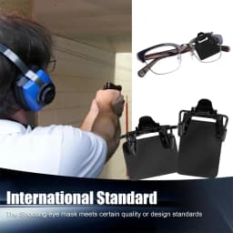 2Pcs Shooting Glasses Blinders Standard Shooting Eye Patches 180° Adjustable Glass Shields Occluder Clip Eye Patch Archery Aids