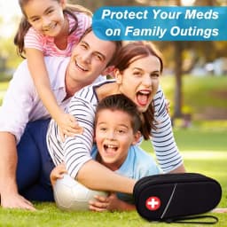 Travel Medication Organizer Bag for Emergency Medical Supplies 2 EpiPens Insulated Pouch Survival Kit Camping Equipment