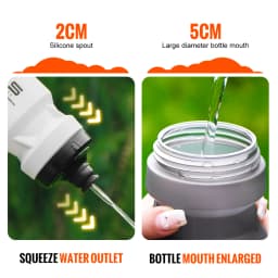 Sport Water Bottle PP5 Portable Large Capacity Drink Bottle Leakproof Durable Water Bottle Squeeze MTB Road Bike Bottle