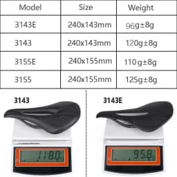 Elitaone Bicycle Saddle Carbon MTB/Road Bike Saddle Super Light Comfort Leather Carbon Cushions 96g