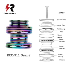 Rockfish Kid's Push Bike Bearing Head Set Balance Bike CNC Headset Aluminium Alloy 29.6mm 34mm Sliding Bike Ultralight Headset