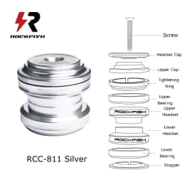 Rockfish Kid's Push Bike Bearing Head Set Balance Bike CNC Headset Aluminium Alloy 29.6mm 34mm Sliding Bike Ultralight Headset