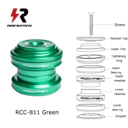 Rockfish Kid's Push Bike Bearing Head Set Balance Bike CNC Headset Aluminium Alloy 29.6mm 34mm Sliding Bike Ultralight Headset