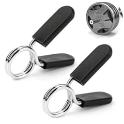 2Pcs 25/28/30mm Barbell Clamp - Spring Collar Clips, Dumbbell Lock for Gym: Standard Lifting Kit, Fitness Tools