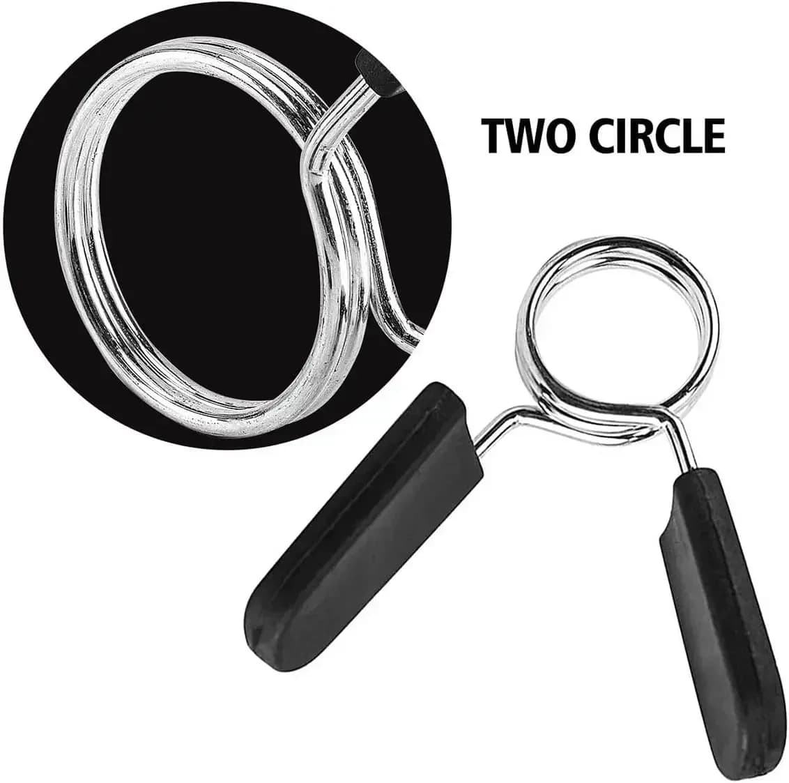 2Pcs 25/28/30mm Barbell Clamp - Spring Collar Clips, Dumbbell Lock for Gym: Standard Lifting Kit, Fitness Tools