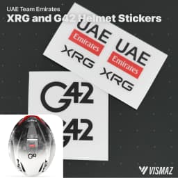 UAE Team XRG G42 Bike Helmet Stickers Cycling Team DIY Decal Waterproof Vinyl Durable Stickers Accessories