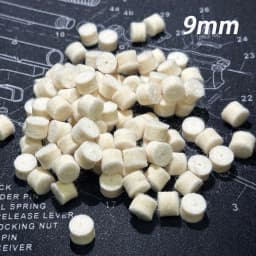 .22cal .30cal 9mm 100pcs Wool Felt Polishing Pad Mop With Hole Spear Pointed Carbon Cleaning Brush Hunting Gun Cleaning Kit