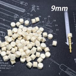 .22cal .30cal 9mm 100pcs Wool Felt Polishing Pad Mop With Hole Spear Pointed Carbon Cleaning Brush Hunting Gun Cleaning Kit