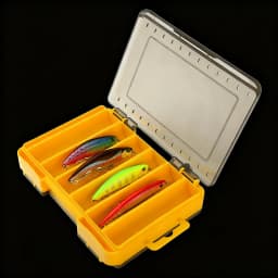 Fishing Tackle Boxes Double Layer Bait Container Portable Organizer Boxes Compartments Fishing Accessories Plastic Case