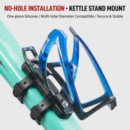 Drill-Free Silicone Bicycle Water Bottle Cage Ultralight Colorful Cycling Holder Shockproof MTB Folding Bike Water Bottle Holder
