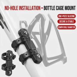 Drill-Free Silicone Bicycle Water Bottle Cage Ultralight Colorful Cycling Holder Shockproof MTB Folding Bike Water Bottle Holder
