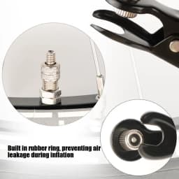 DOMEN Bicycle Tire Inflator Nozzle Bike Pump Adapter Multi-use Valve Air Pump Adapter Bike Pump Head Adapter Bike Accessories