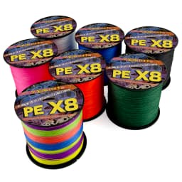 JOF 8 Strand 1000M 500M 300M PE Braided Fishing Wire Super Strong PE Braided Fishing Line Multifilament Braid Thread X8 18-78LBS