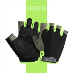 1Pair Gym Gloves Fingerless Gloves Anti-Slip Shock-Absorbing Gloves Sports Gloves for Training Lifting Weight Cycling